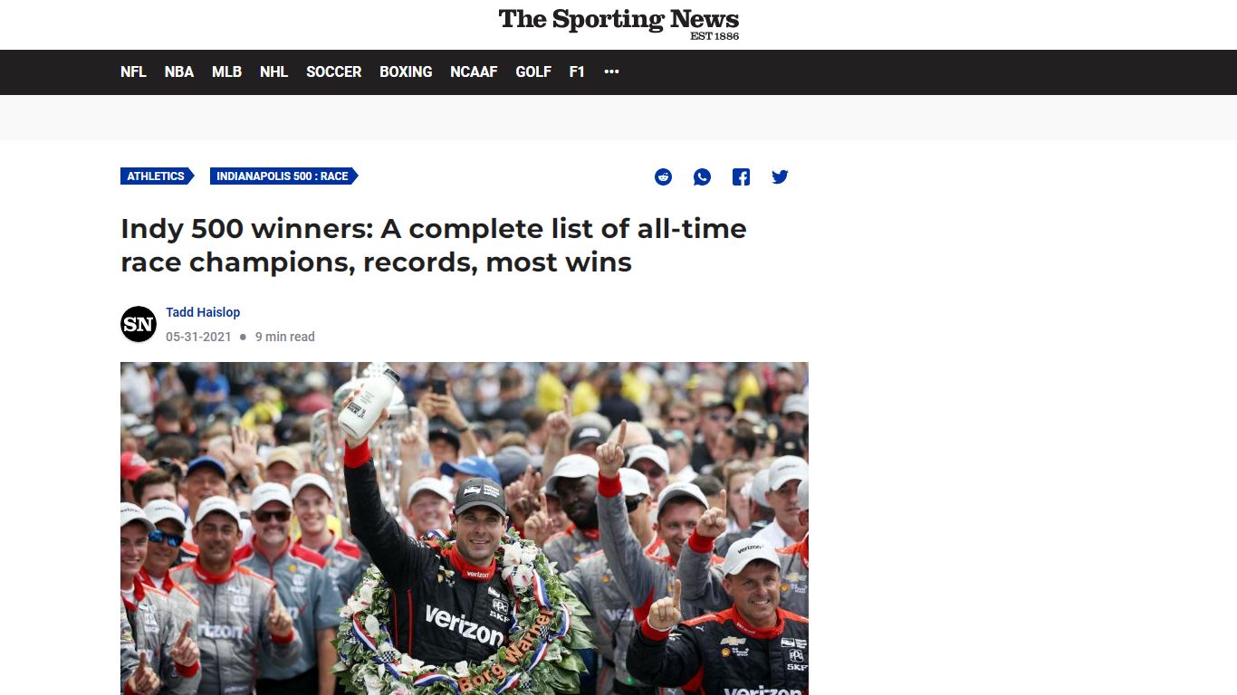 Indy 500 winners: A complete list of all-time race champions, records ...